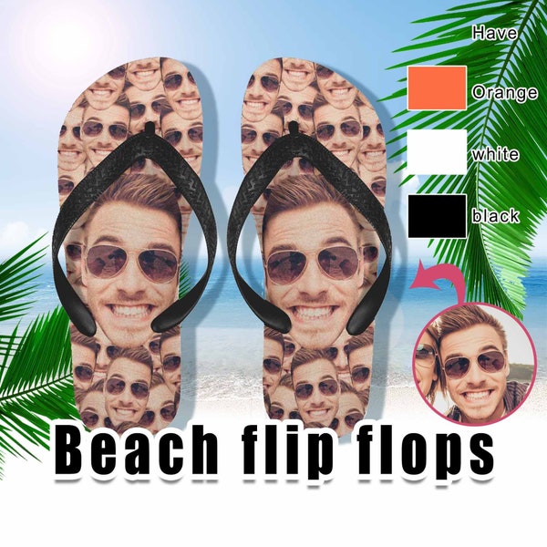 Custom flip flops,Married Wedding Date and name Customfor men and women-Personalized Flip Flops- Beach sandals