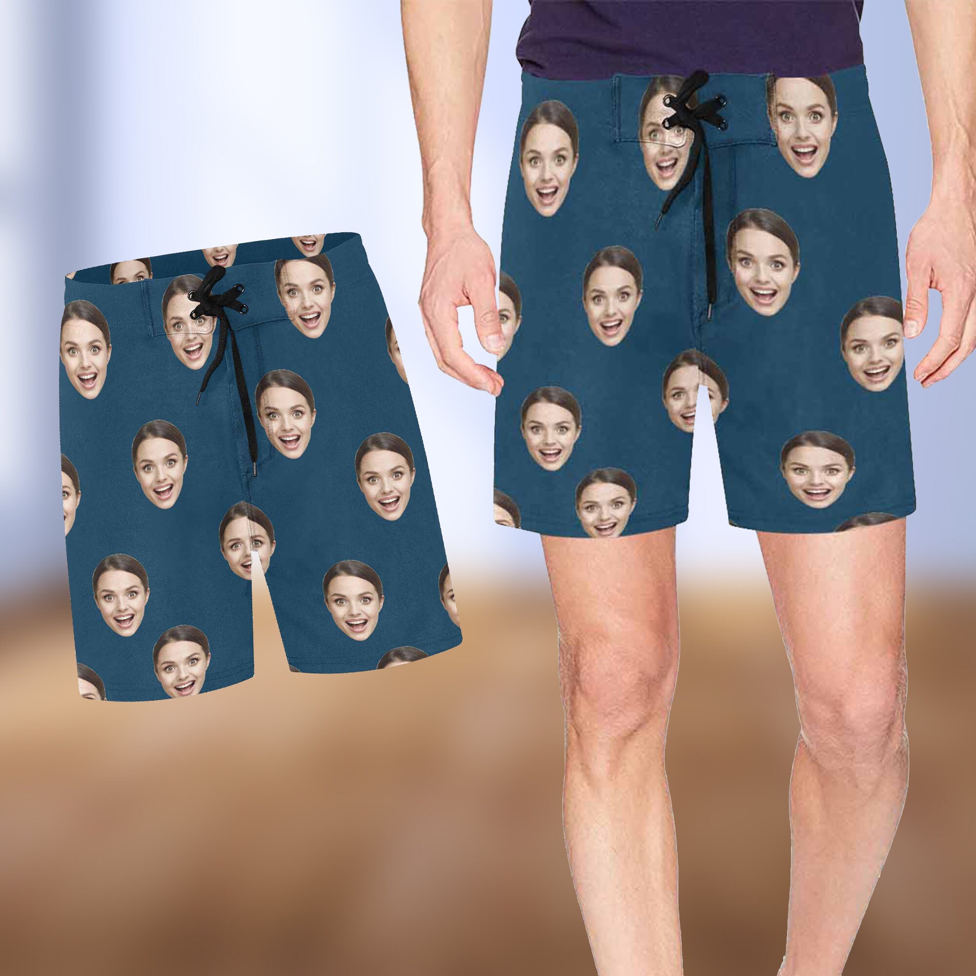 shorts with face