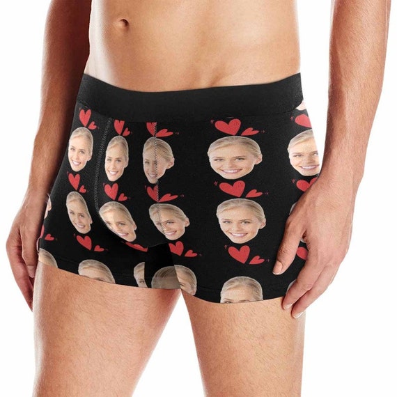 Custom Photo Boxer Underwear Funny Underwear Personalized Gift for