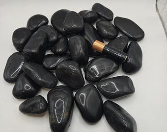 High Polish Black Pebbles - Aquarium, Pond, and Landscape Decor