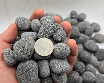 Tumbled Lava Pebbles: Fire-Rated Aquarium & Terrarium Decor lava rock