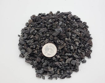 Black Lava cinder Volcanic Rock 3/8' volcano gravel
