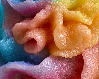 Exfoliante corporal FRUITY Rainbow para una piel suave y sedosa, piel sensible, exfoliante de azúcar, regalo para el Día de la Madre, Fruit Loops