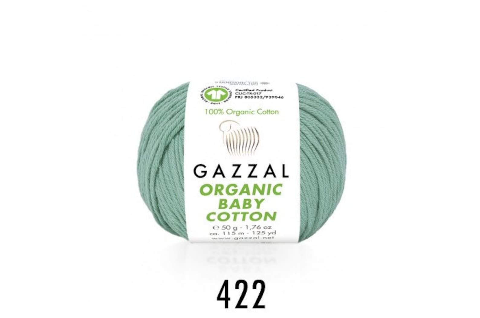 Gazzal Organic Baby Cotton Yarn. Certified Natural Cotton Yarn. Organic