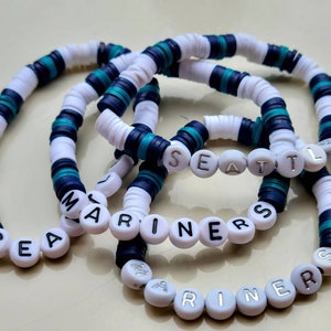 Seattle Mariners Heishi Bracelets