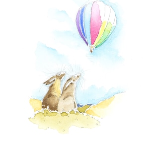 Haaskunst| Luchtballon lucht| FSC-gecertificeerd| Verjaardag| Gewoon om te zeggen| Gefeliciteerd-wenskaart| Engels platteland| VK: