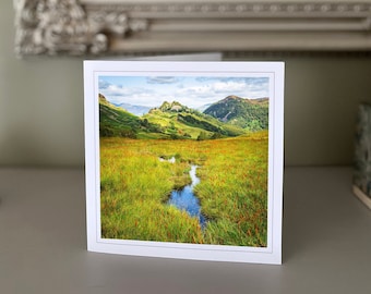 Castle Crag - Borrowdale, Lake District - blank greetings card - landscape card - nature card - fine art - Hand made cards