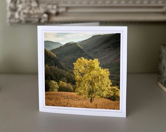 Castle Crag - Borrowdale - Lake District - blank greetings card - landscape card - nature card - fine art - Hand made cards