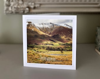 Blencathra - Lake District - blank greetings card - landscape card - nature card - fine art - Hand made cards