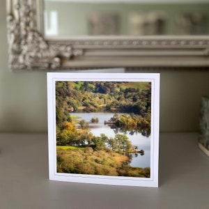 Rydal Water - Rydal - Lake District - cartão de felicitações em branco - cartão de paisagem - cartão de natureza - belas artes - cartões feitos à mão