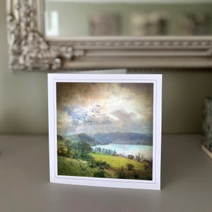 Carte artistique Lake District - Carte paysage beaux-arts - carte de voeux vierge - carte paysage - carte nature - beaux-arts - Cartes fabriquées à la main