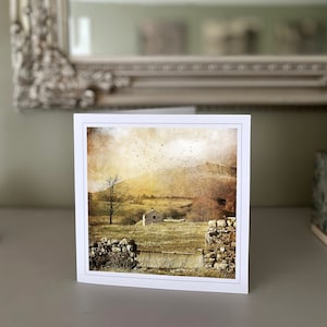 Cartão de arte - Cartão de paisagem de belas artes - Lake District - cartão de felicitações em branco - cartão de paisagem - cartão de natureza - belas artes - Cartões feitos à mão