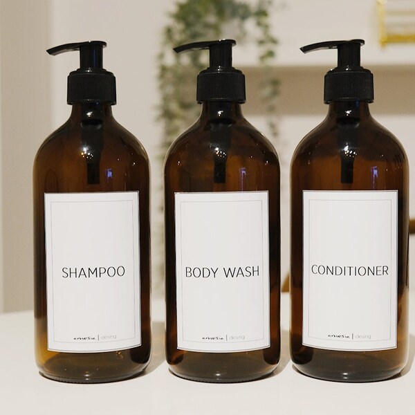 Shampoo and Conditioner Bottles Etsy Australia