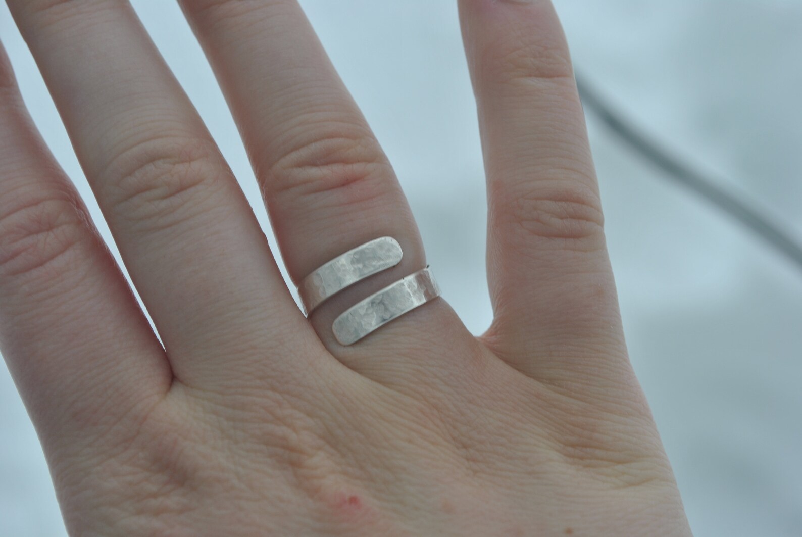 Adjustable Silver Ring Etsy