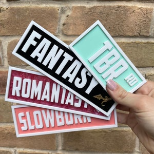 Library Street Sign Bookshelf Decor/ Bookish merch/ Gift for book lover/ Bookish Decor/ Book Nook / Book decoration /