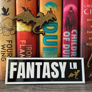 Library Street Sign Bookshelf Decor/ Bookish Merch/ Gift for Book Lover ...