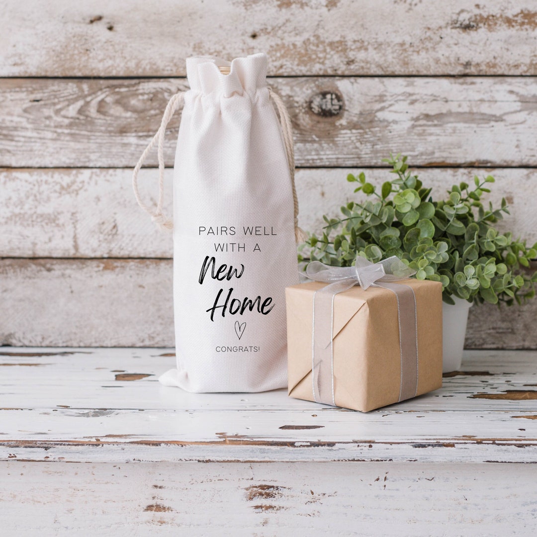 Pairs Well With A New Home Wine Gift Bag / New Homeowners / Congrats