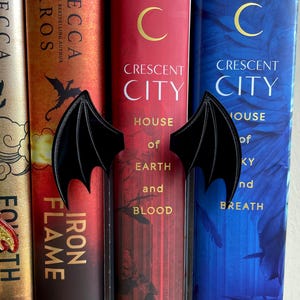 Bat Wings Bookshelf Decor Accessory /Bookish merch/Gift for book lover/Book Nook decoration / Bookshelf Sign /Bookish Decor