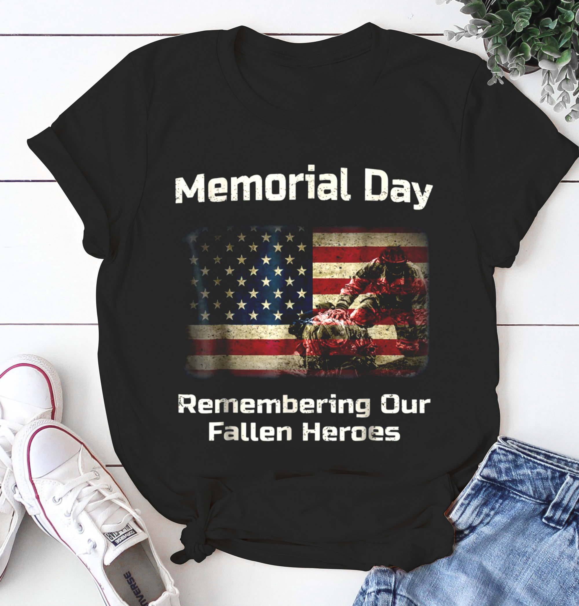 Memorial Day Remembering Our Fallen Heroes Shirt Military Etsy