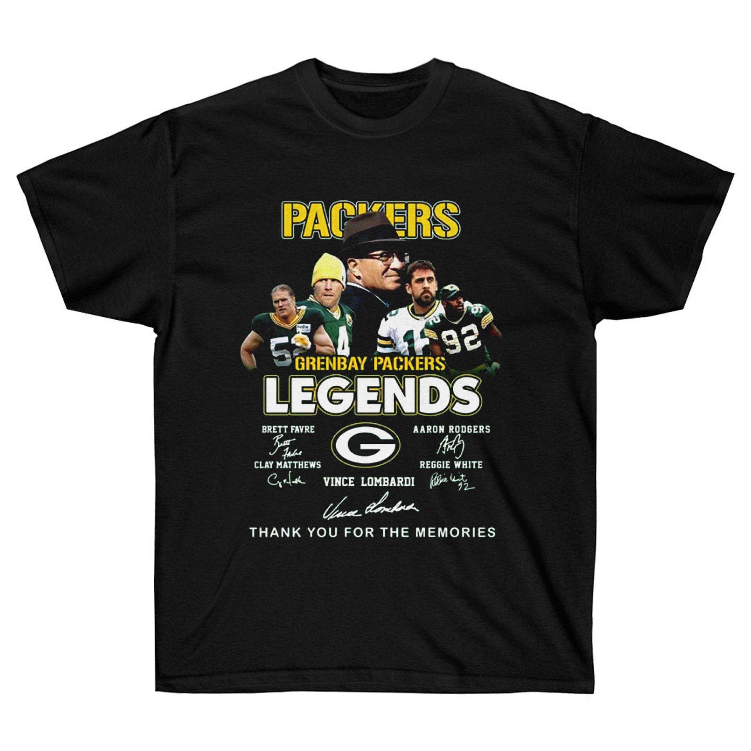 Green Bay Packers Legend Player Signature Gift Shirt For Fan | Etsy