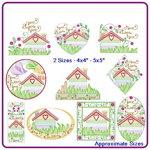Sweet home embroidery designs machine embroidery pattern - instant download.