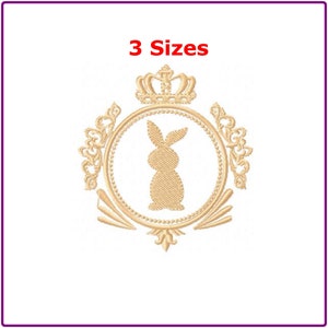 Bunny with Frame embroidery designs machine embroidery pattern - instant download.