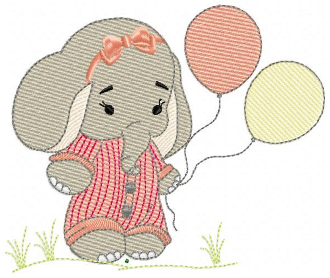 20 Files Elephants Embroidery Designs Machine Embroidery | Etsy