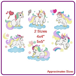 Unicorn embroidery designs machine embroidery pattern - instant download.