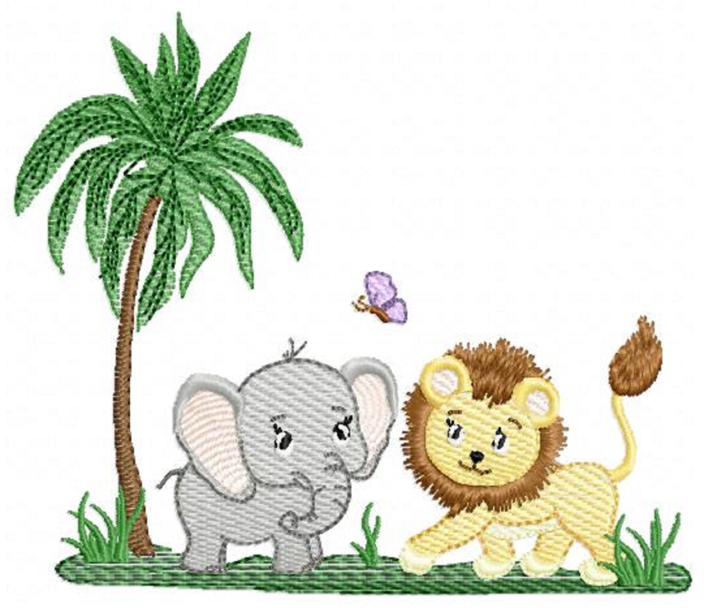 Safari Animals Embroidery Designs Machine Embroidery Pattern Etsy