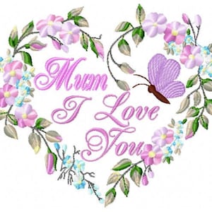 Mother's day embroidery designs machine embroidery pattern - instant download.