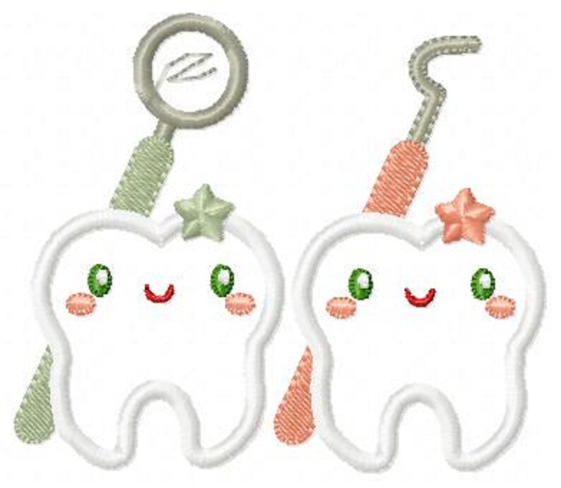 Teeth Embroidery Designs Machine Embroidery Pattern Instant Etsy