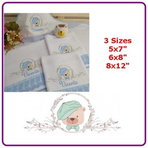Wunderbare Teddybären-Stickmuster Maschinenstickmuster - sofortiger Download.