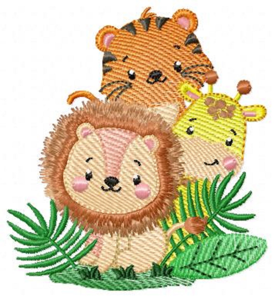 Safari animals embroidery designs machine embroidery pattern  etsy uk