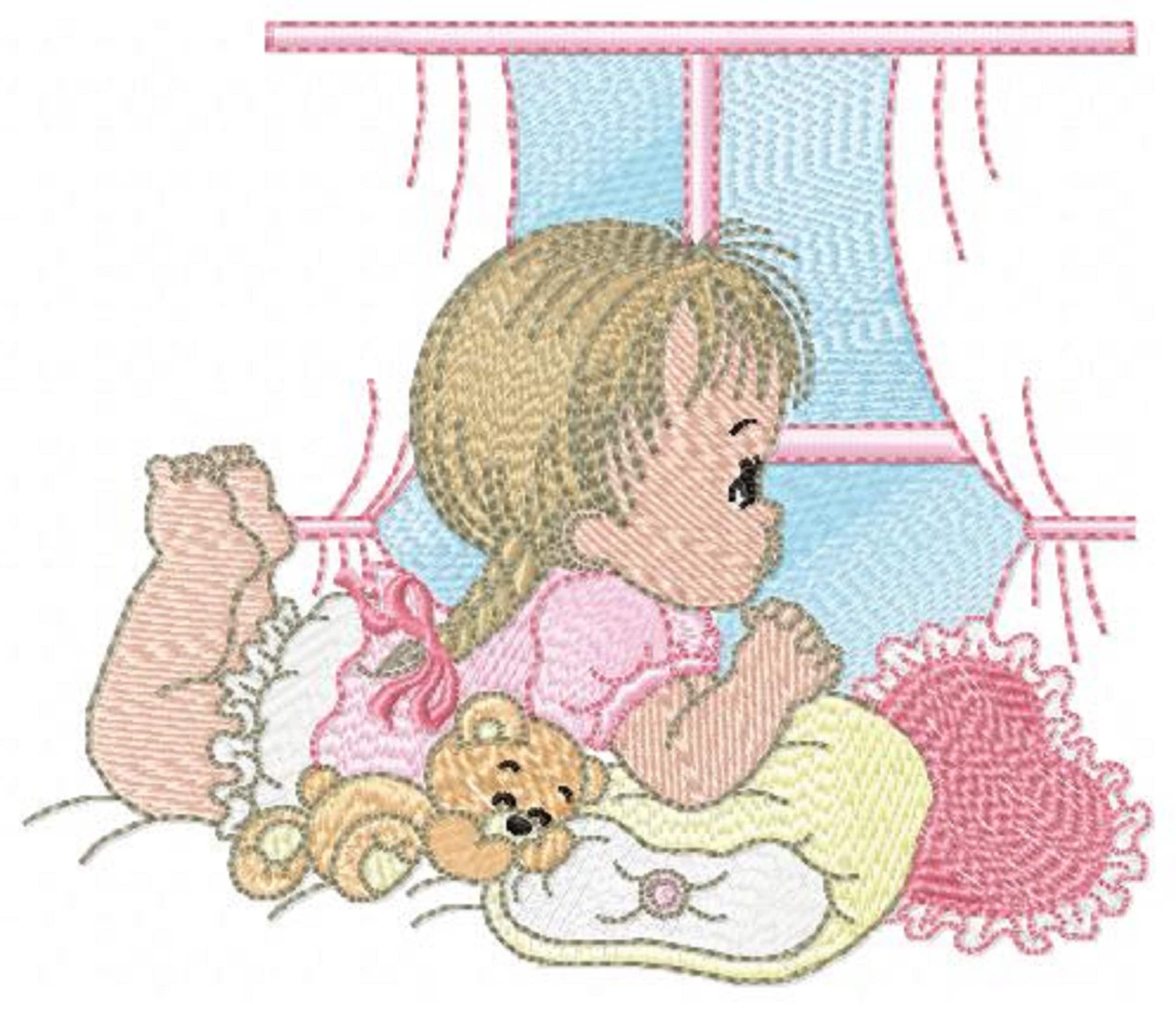 Girls Embroidery Designs Machine Embroidery Pattern Instant Etsy