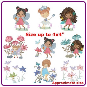 Wonderful Fairies bordado diseños patrón de bordado a máquina - descarga instantánea.