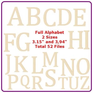 Diseños de bordado completos de Alphabet patrón de bordado a máquina - descarga instantánea.