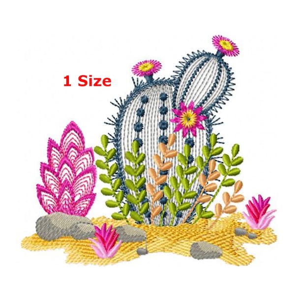 Desert Embroidery Pattern Etsy