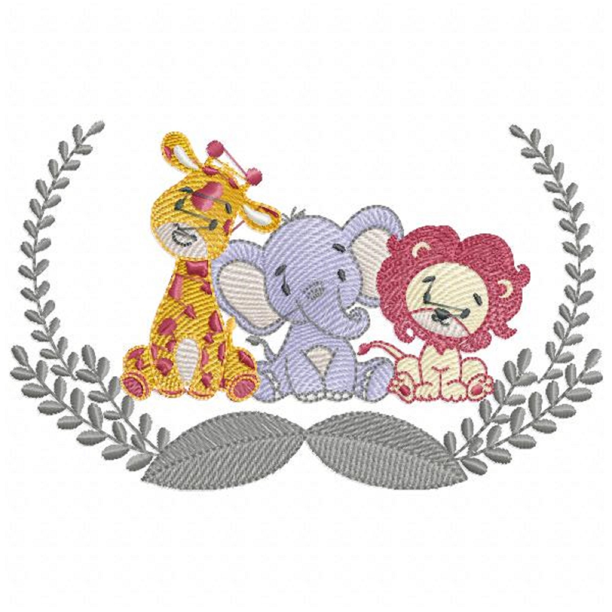 Safari animals embroidery designs machine embroidery pattern Etsy