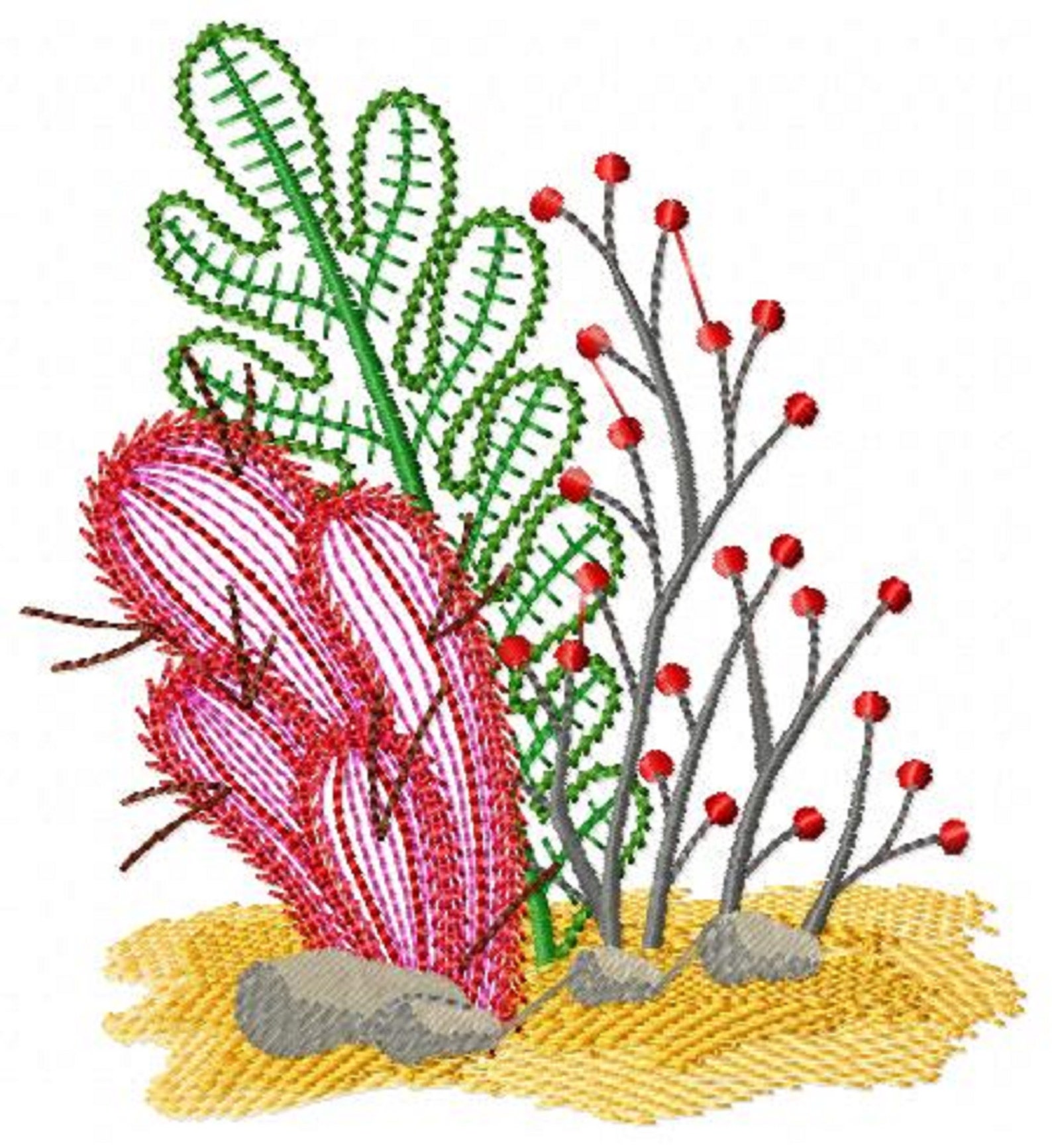 Cactus Embroidery Designs Machine Embroidery Pattern Instant Etsy