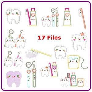 Teeth embroidery designs machine embroidery pattern - instant download.