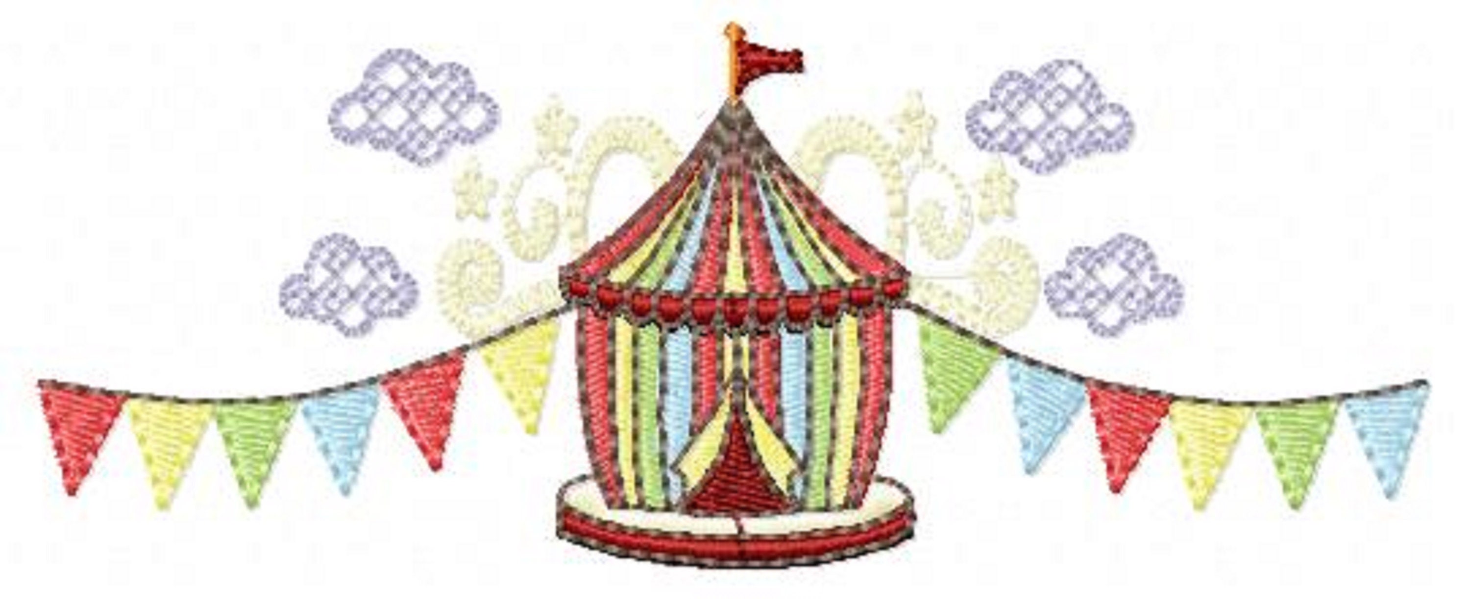 Circus Embroidery Designs Machine Embroidery Pattern Instant Etsy UK