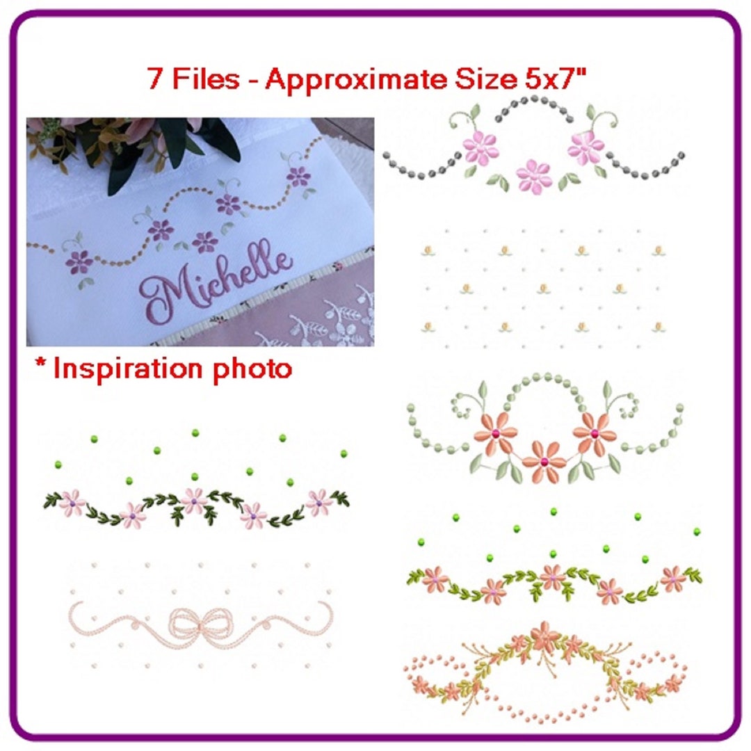 Barred Designs Machine Embroidery Pattern - Instant Download. - Etsy