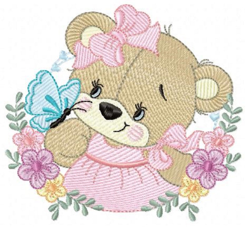 Teddy Bear Animals Embroidery Designs Machine Embroidery - Etsy
