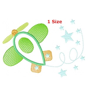 Plane embroidery designs machine pattern - instant dowload.
