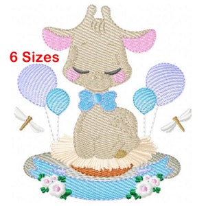 Giraffe baby boy embroidery designs machine embroidery pattern - instant download.