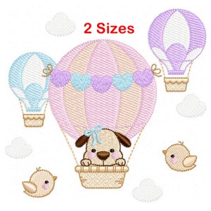 Balloon Dog embroidery designs machine embroidery pattern - instant download.