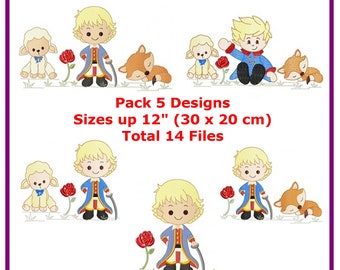 Little Prince embroidery designs machine embroidery pattern - instant download.