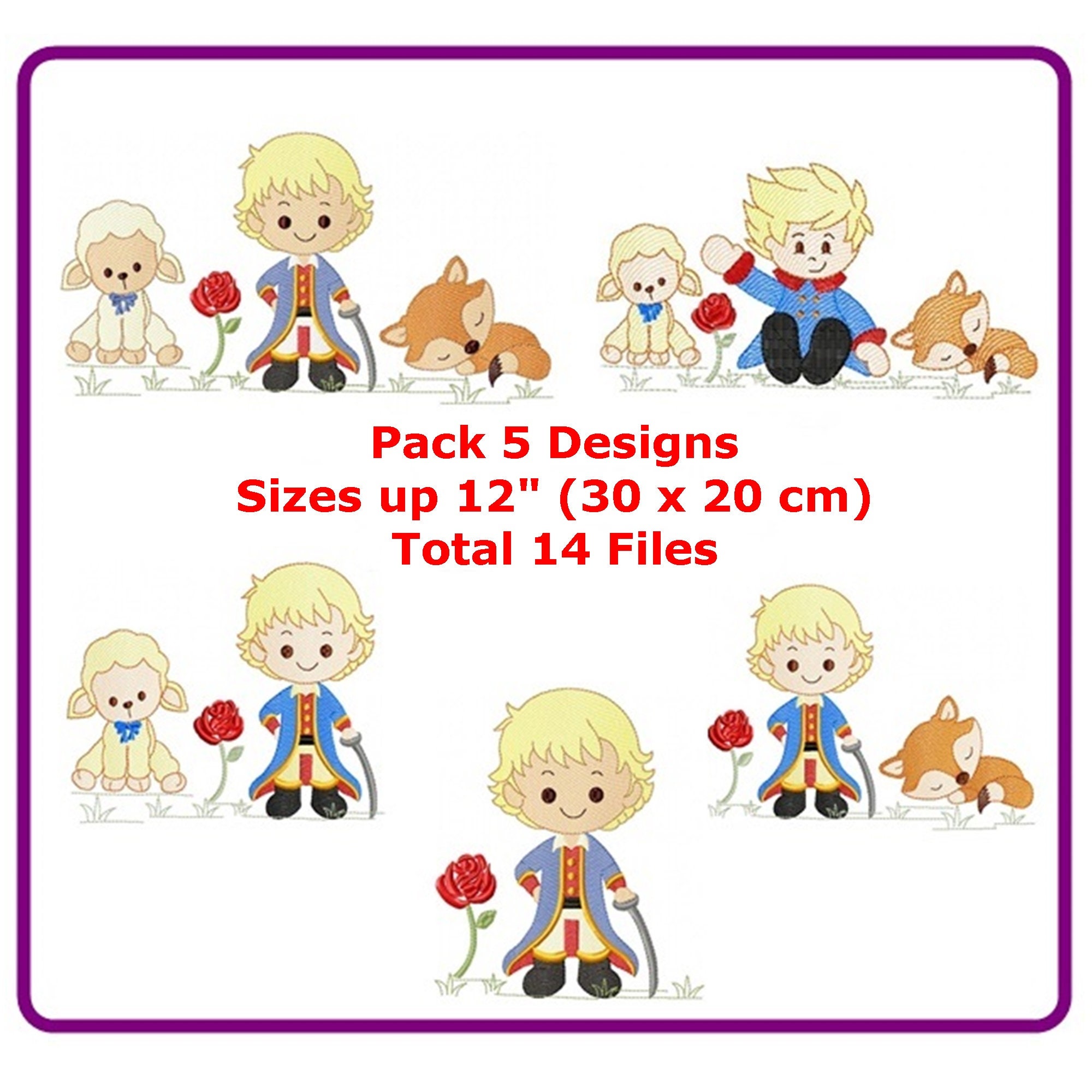 Little Prince embroidery designs machine embroidery pattern Etsy