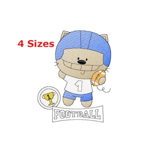 Football embroidery designs machine embroidery pattern - instant download.