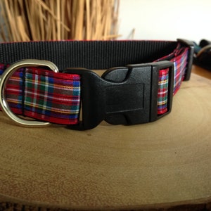 Genuine Royal Stewart Tartan Dog Collar